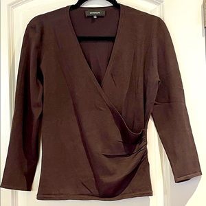 Jones Wear Women’s Size M long sleeve shirt brown